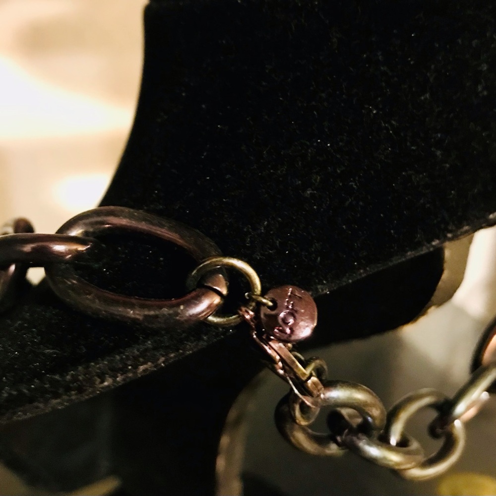 LOFT Chain & Rhinestone Necklace - Picture 3 of 5